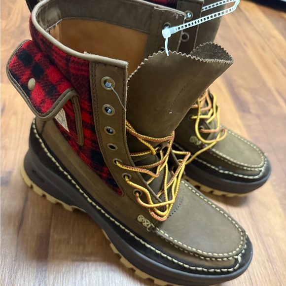 Polo Ralph Lauren Other - Polo by Ralph Lauren Logan Leather & Plaid Wool Boot